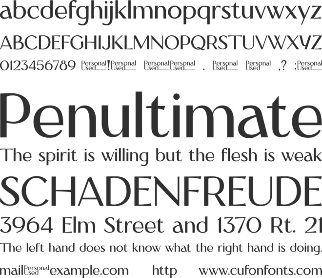Crawling font preview