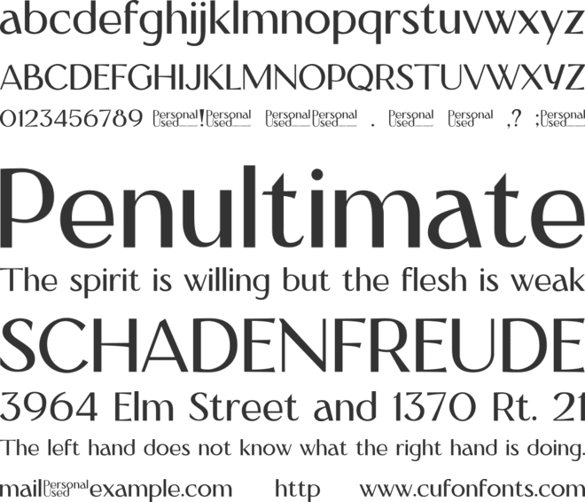 Crawling font preview