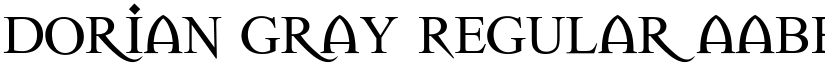 Dorian Gray Regular font
