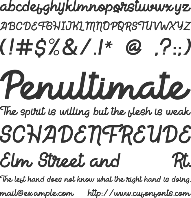 Neon Himala font preview