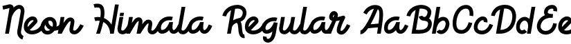 Neon Himala Regular font