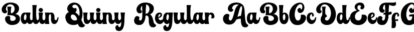 Balin Quiny Regular font