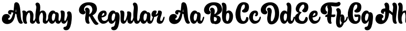 Anhay Regular font