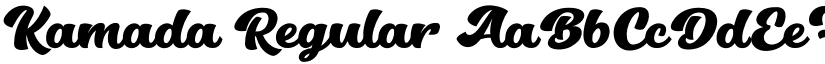 Kamada Regular font