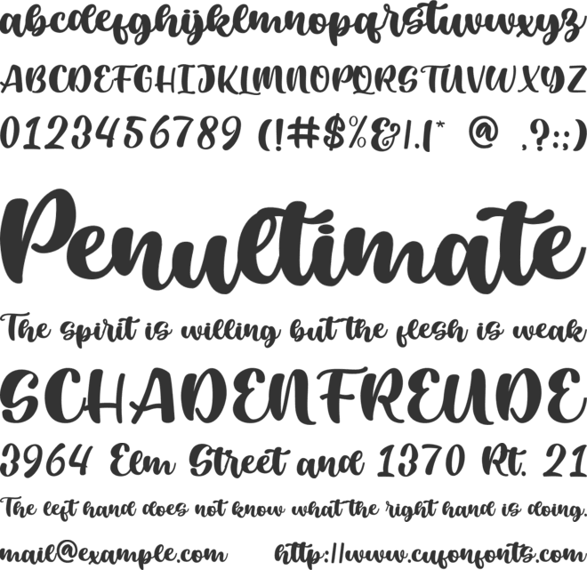 Lahtina font preview