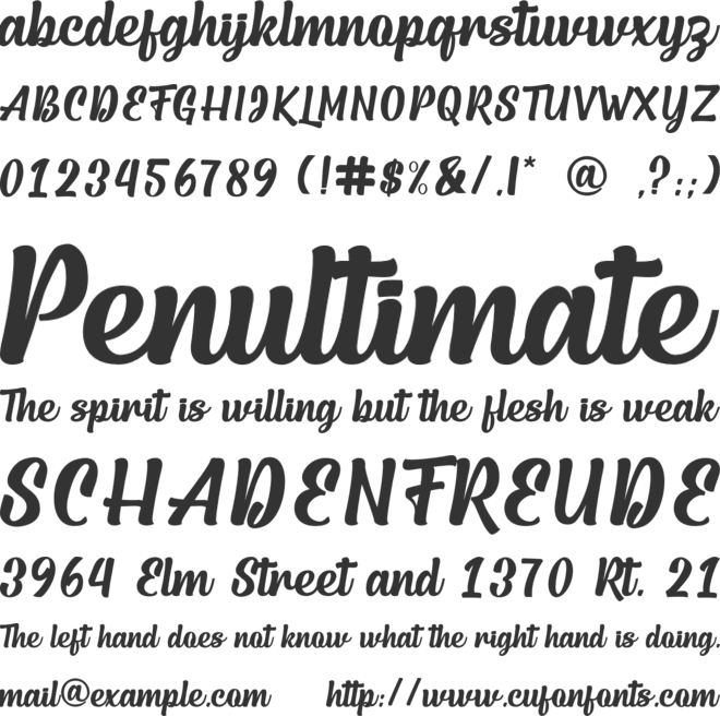 Autentica font preview