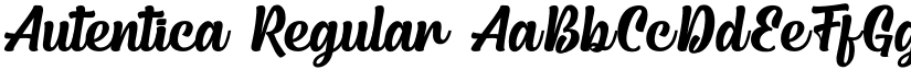 Autentica Regular font