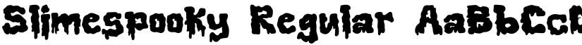 Slimespooky Regular font