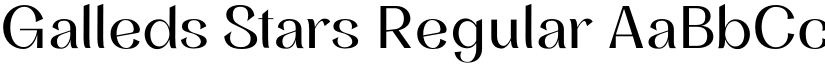 Galleds Stars Regular font