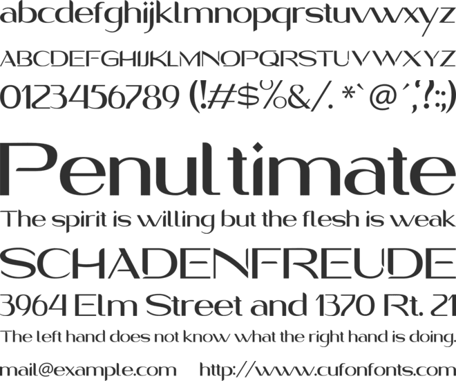 Romen font preview
