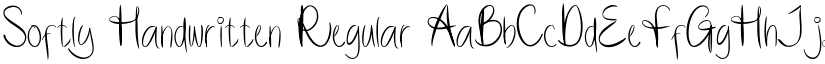 Softly Handwritten Regular font