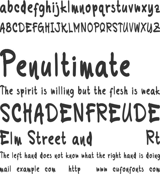 Floridays font preview