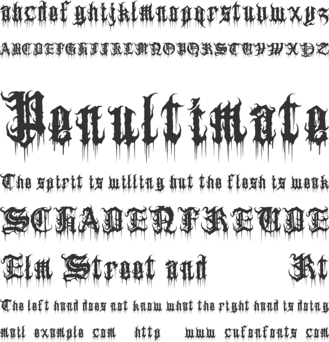 Sweet Helloween font preview