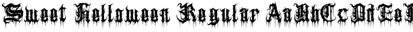 Sweet Helloween font download