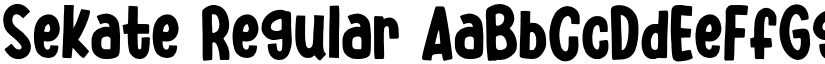 Sekate Regular font