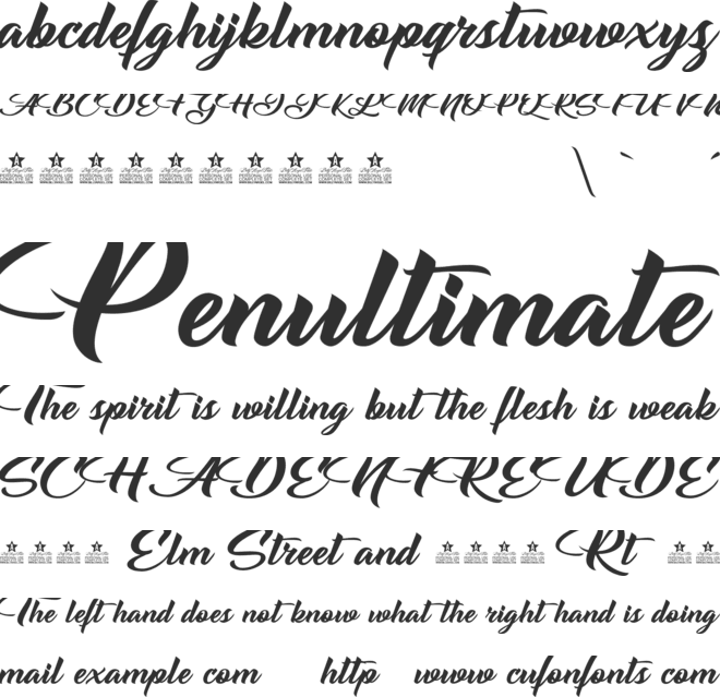 Emotional Rescue Personal Use font preview