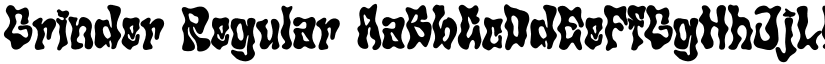 Grinder Regular font