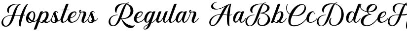 Hopsters Regular font