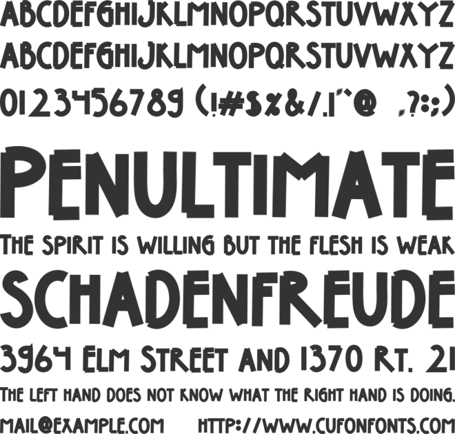 Jaywalker font preview