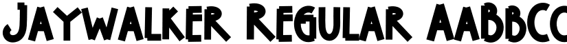 Jaywalker Regular font