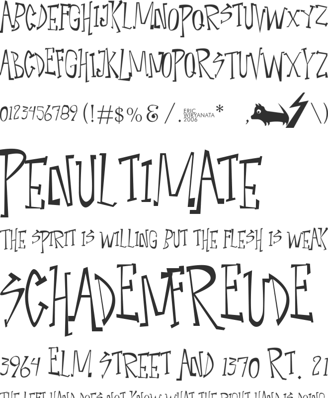 Narcoleptic Dance font preview