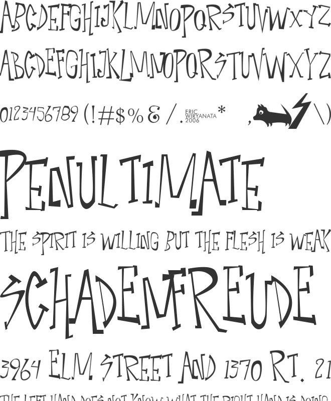 Narcoleptic Dance font preview