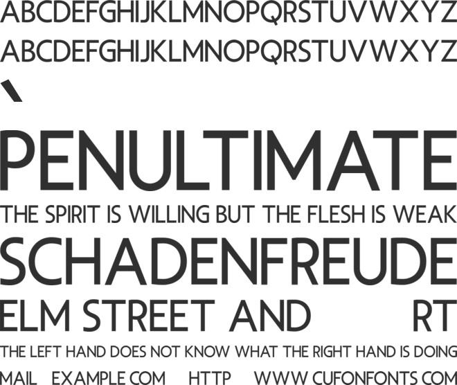 Wenzoule font preview