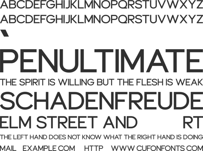 Lure font preview