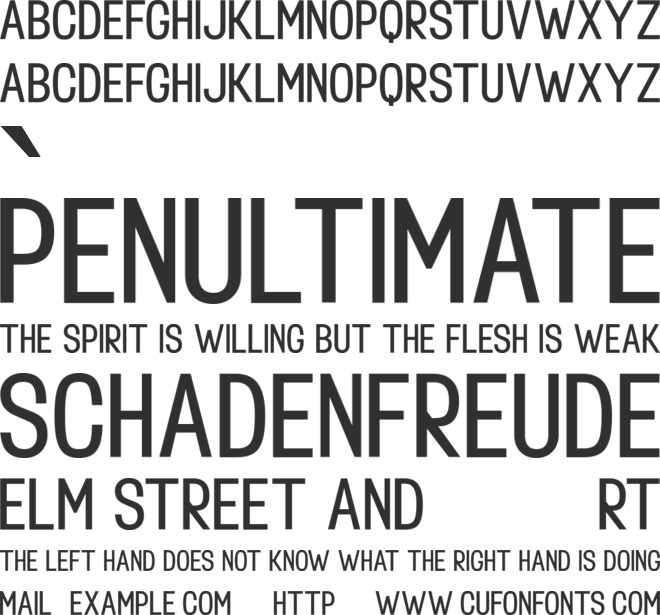 Roseberry font preview
