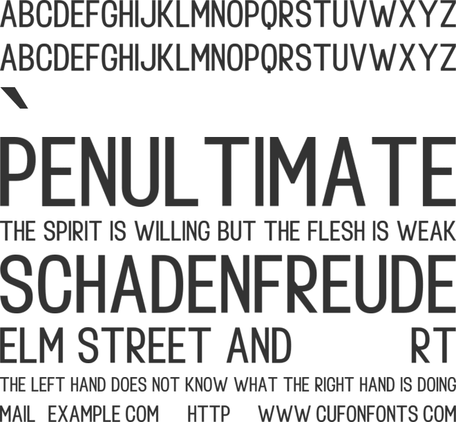 Roseberry font preview