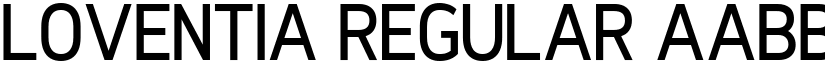 Loventia Regular font