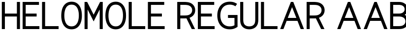Helomole Regular font