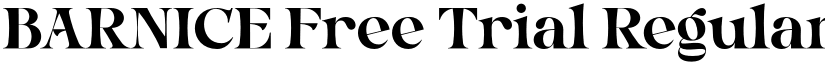 BARNICE Free Trial Regular font