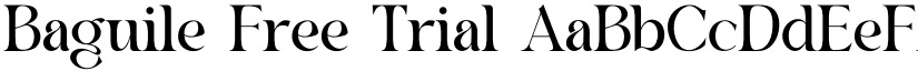 Baguile Free Trial font