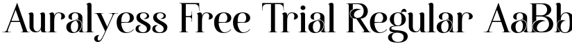 Auralyess Free Trial Regular font
