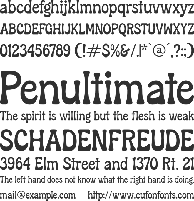 Fruits Delight font preview