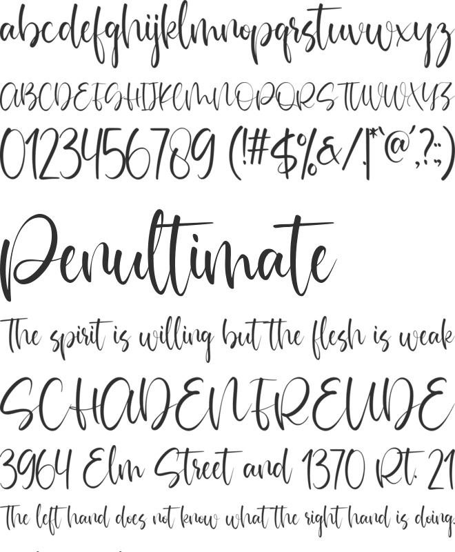 Mathelica font preview