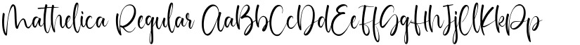 Mathelica Regular font