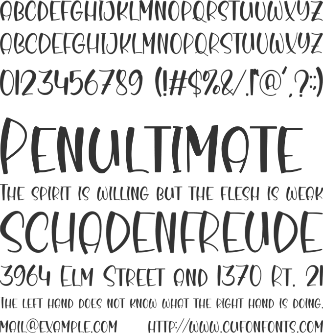 Blockway font preview