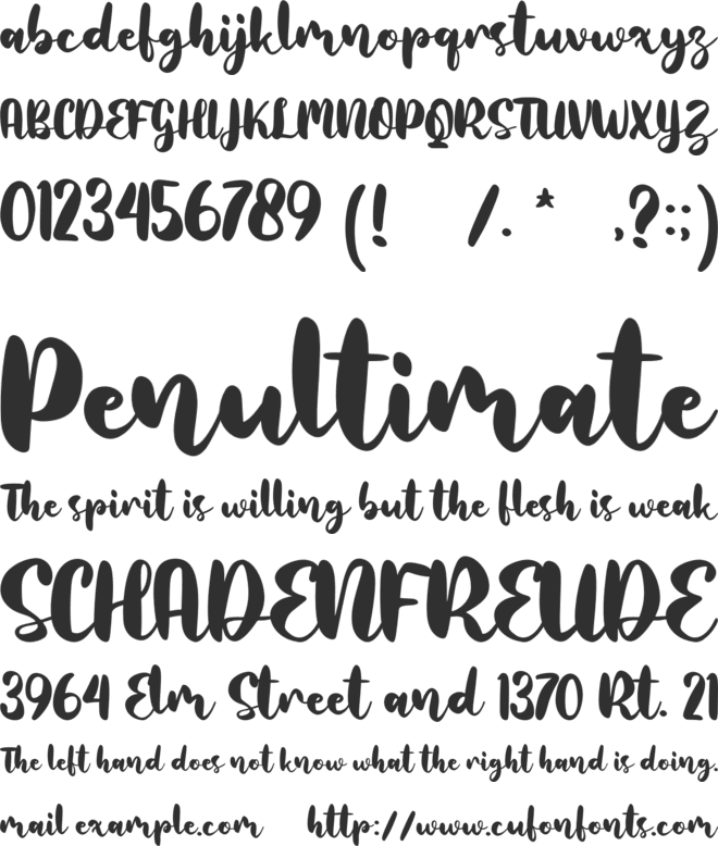 Craftcoke font preview