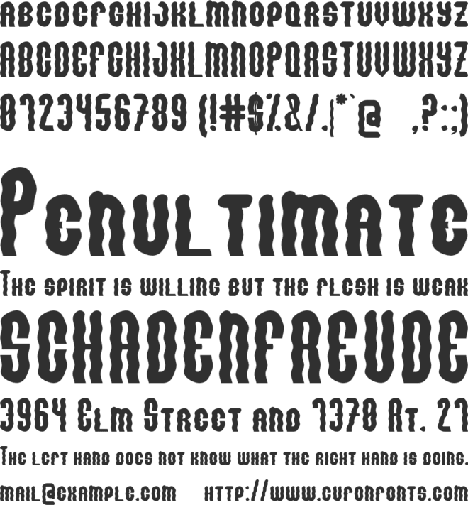Lonely Ghost font preview