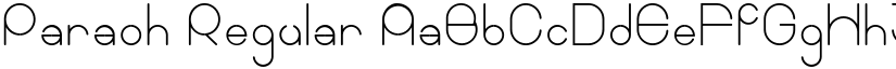 Paraoh Regular font