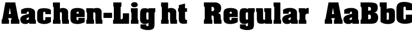Aachen-Light Regular font