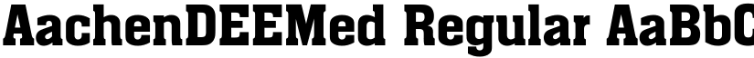 AachenDEEMed Regular font