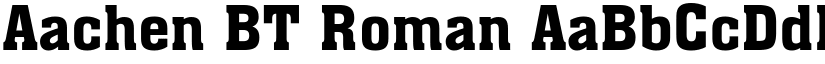 Aachen BT Roman font