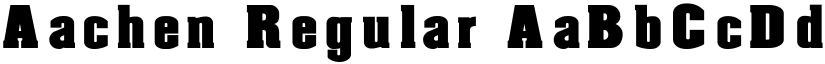 Aachen Regular font
