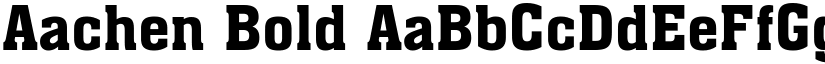 Aachen Bold font
