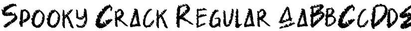 Spooky Crack Regular font