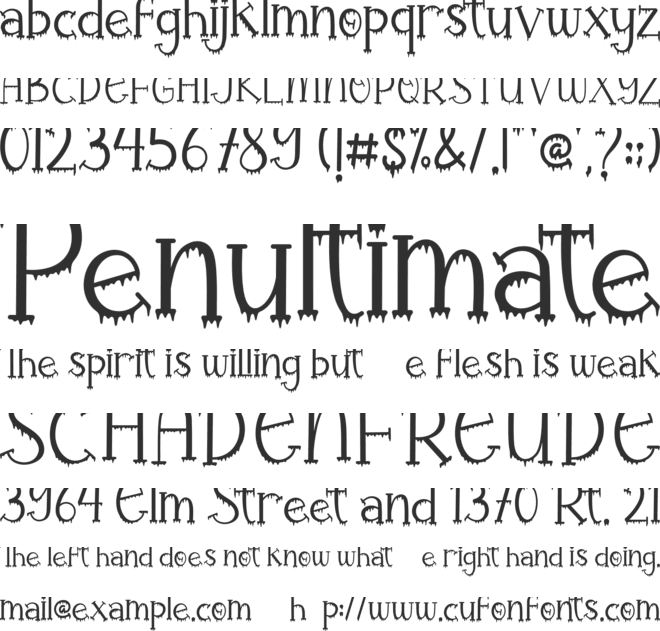 Halloween Rules font preview