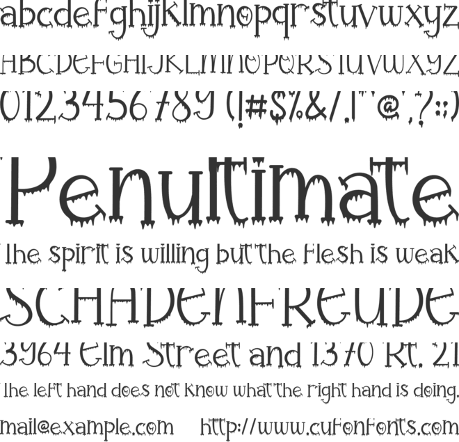 Halloween Rules font preview